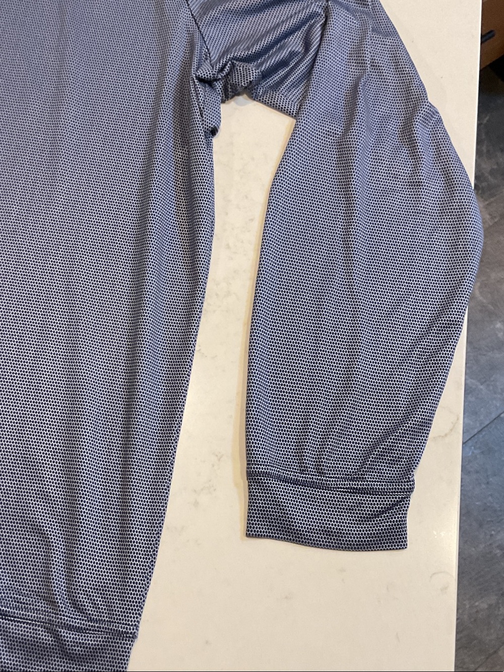 Johnny- O Men's Quarter-Zip Long Sleeve performance twilight Blue large NWOT - Picture 14 of 16